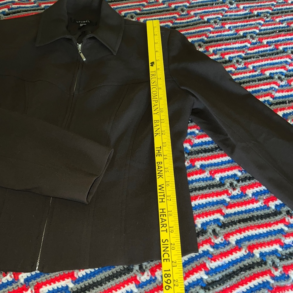 Louben brown wool jacket size 8 - Picture 7 of 11